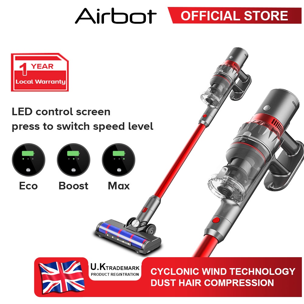Airbot Supersonics PLUS 25,000 Pa Cordless Vacuum Cleaner Portable