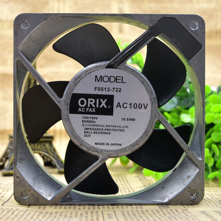 Orix F 0512 722 100 V 10 5 9w 12 Cm 125 Machine Cabinet Ac Cooling Fan Shopee Singapore