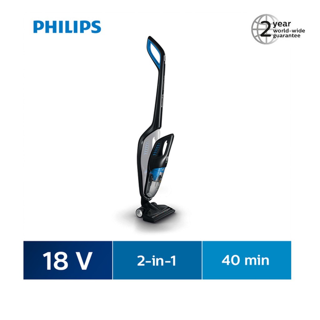 Philips PowerPro Duo 2-in-1 handstick FC6167 Cordless, Bagless, 18 V, 2 ...
