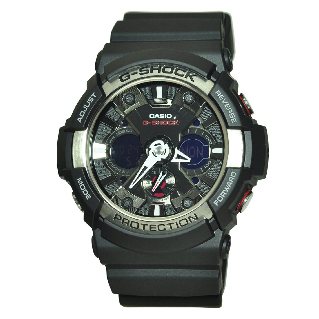 Casio Casio G-SHOCK Black Resin Case Resin Strap Mens NWT + Warranty GA-200-1A  | Shopee Singapore