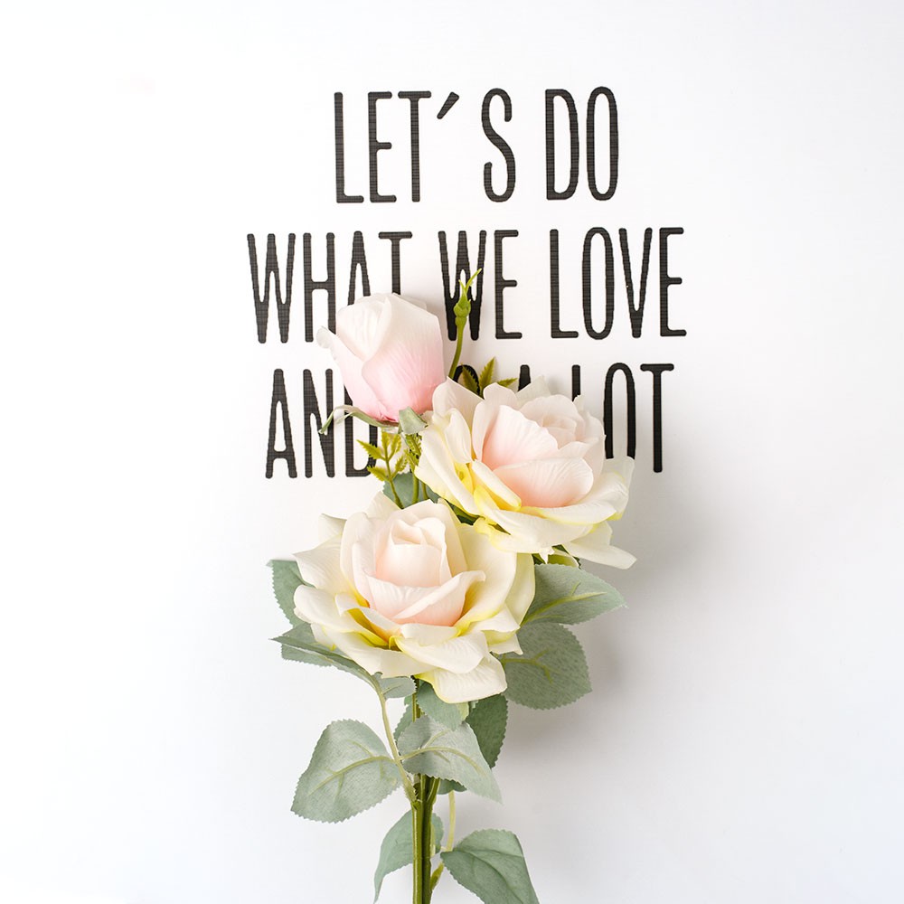 Rose Artificial Flowers Long Branch Decoration Flowers Fresh look Room