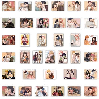 36 pcs demon slayer anime fan art waterproof pvc stickers