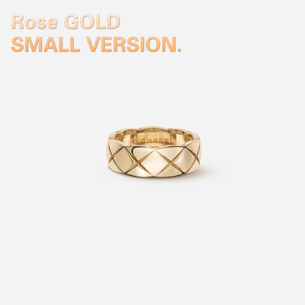 Coco Crush Ring Quilted Motif Ring In 18k Yellow Gold Shopee Singapore