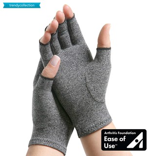 Image of Arthritis Compression Glove Rheumatoid Osteoarthritis Open Finger Thumb Gloves