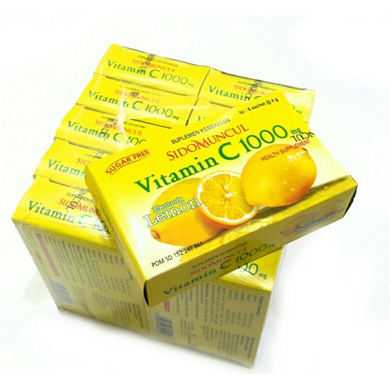 Sidomuncul Vitamin C 1000 Mg Antioxidant Health Drinks 1 Box Shopee Singapore