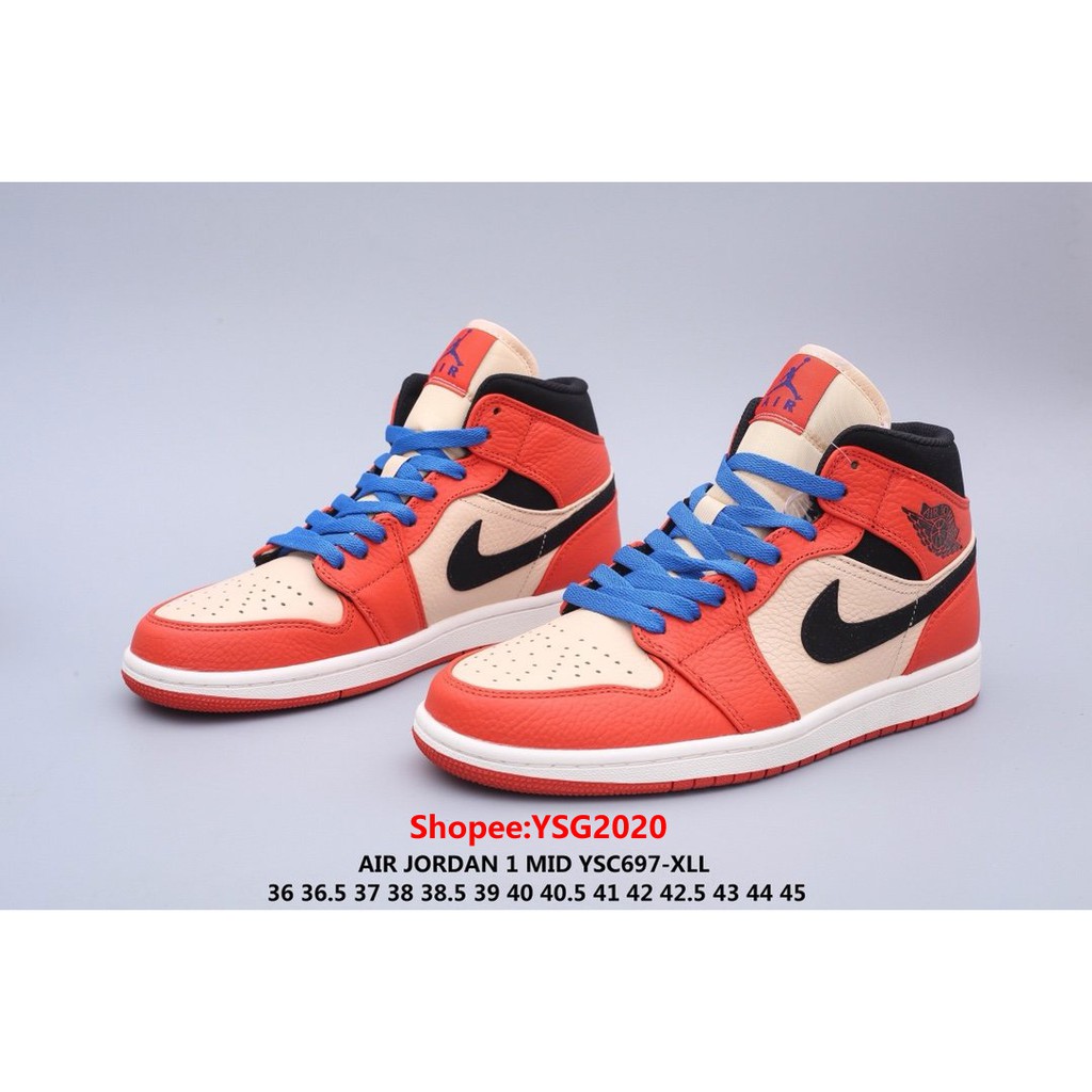 jordan aj 1 mid orange