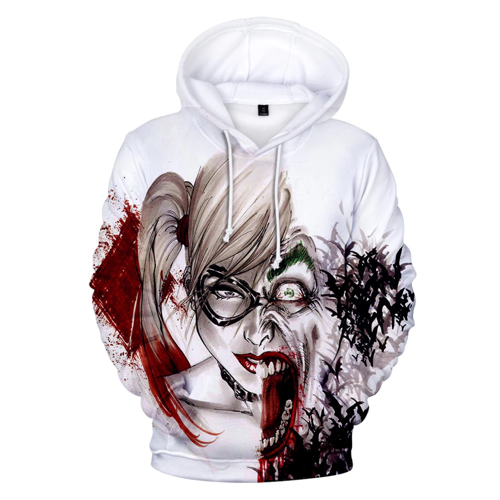 joker and harley quinn couple hoodies