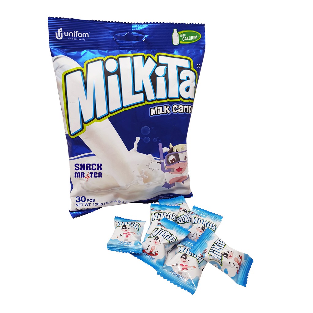 Milkita Milk Candy Premium Net 120 Grams Contents 30 Pcs X 4 Gr Shopee Singapore