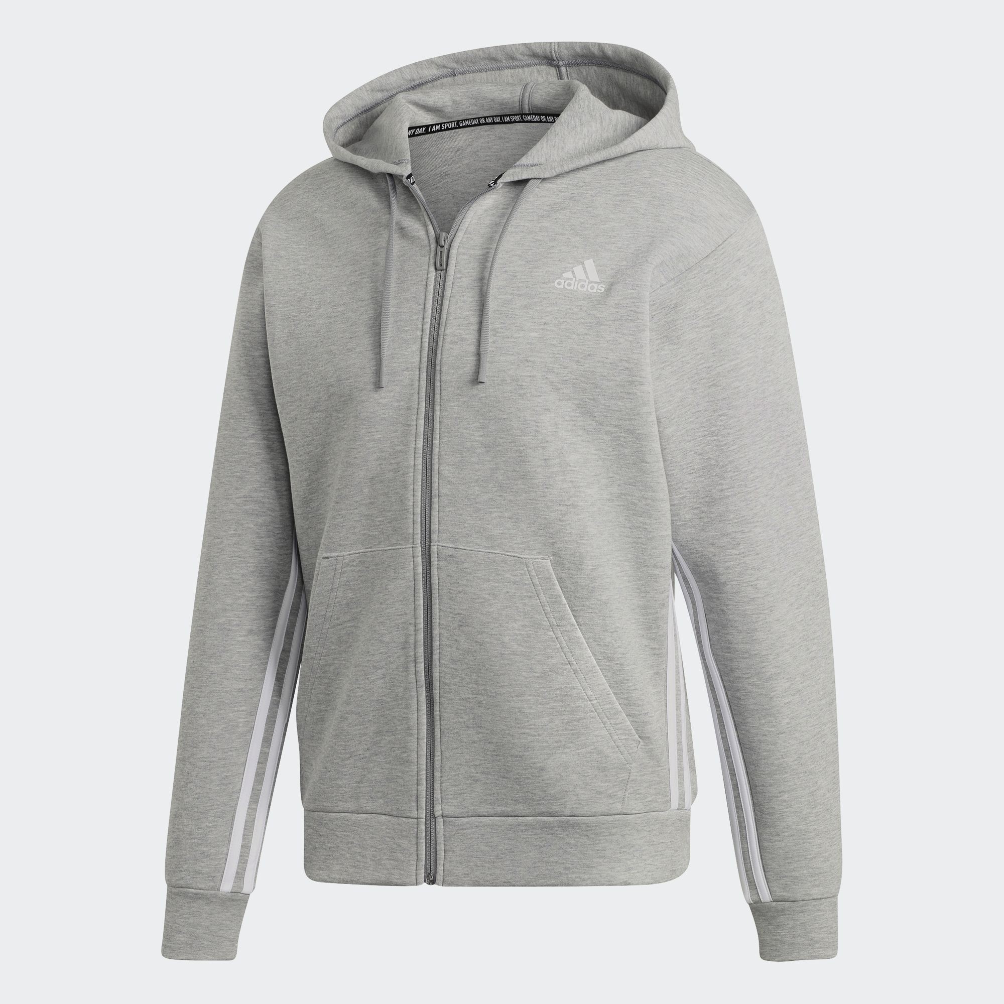 mens grey adidas hoodie