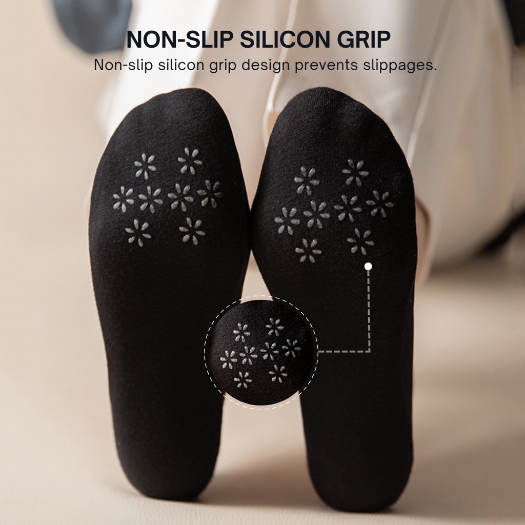 3 Pairs Invisible Socks Ladies, Nonslip No Show Socks, SG