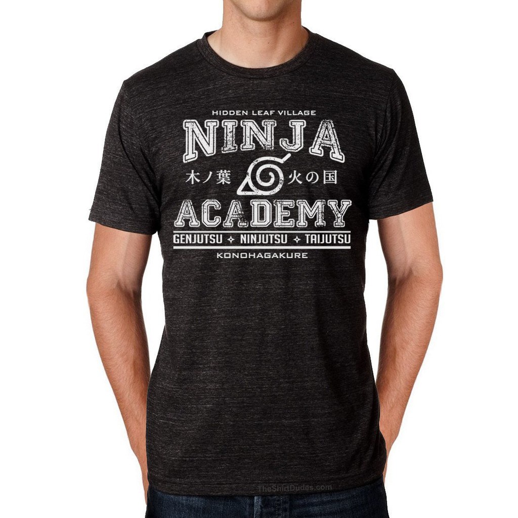 Summer New Cotton Men Tee Ninja Academy Konoha Naruto Anime Solid Tees Mens  Tshirt Grey | Shopee Singapore