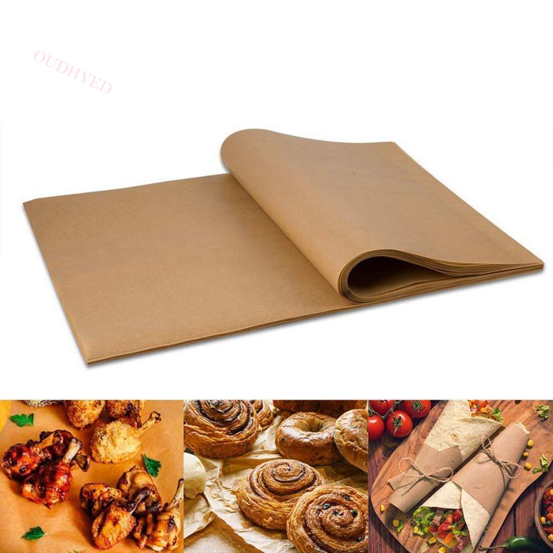 100pcs Paper Baking Liners Sheets, Precut 30x40cm Nonstick Wax Paper