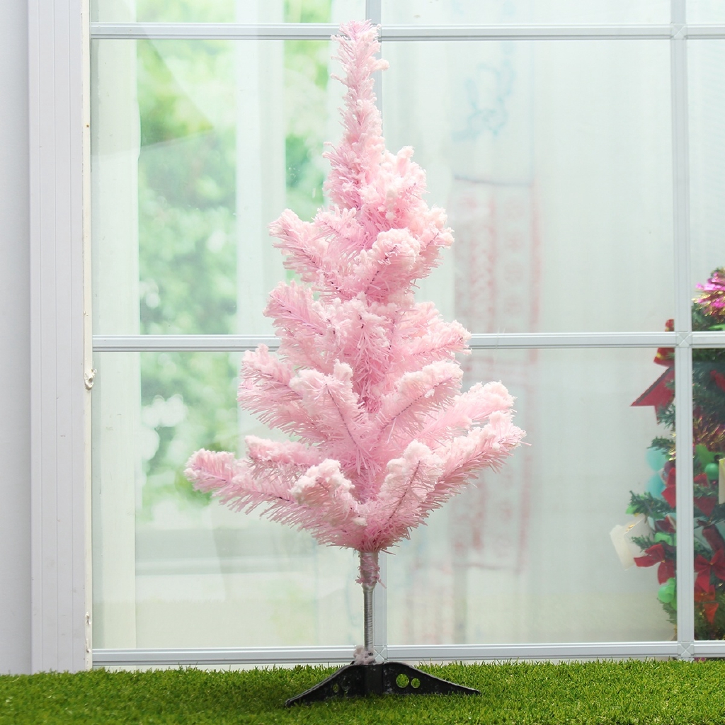 Pink Artificial Pine Trees Diy Christmas Tree Home Garden Party