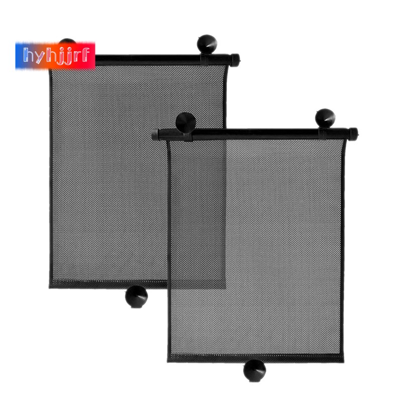Car Side Window Sun Shade [2 Pack] Universal Car Window Roller Shade, Retractable Car Sunshade
