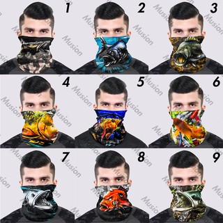 Image of 🐟Fish🐟Anti Dust UV Bandana Head Scarf Face Mask Motorcycle Bicycle Fishing Sport Headband Outdoor Adventure