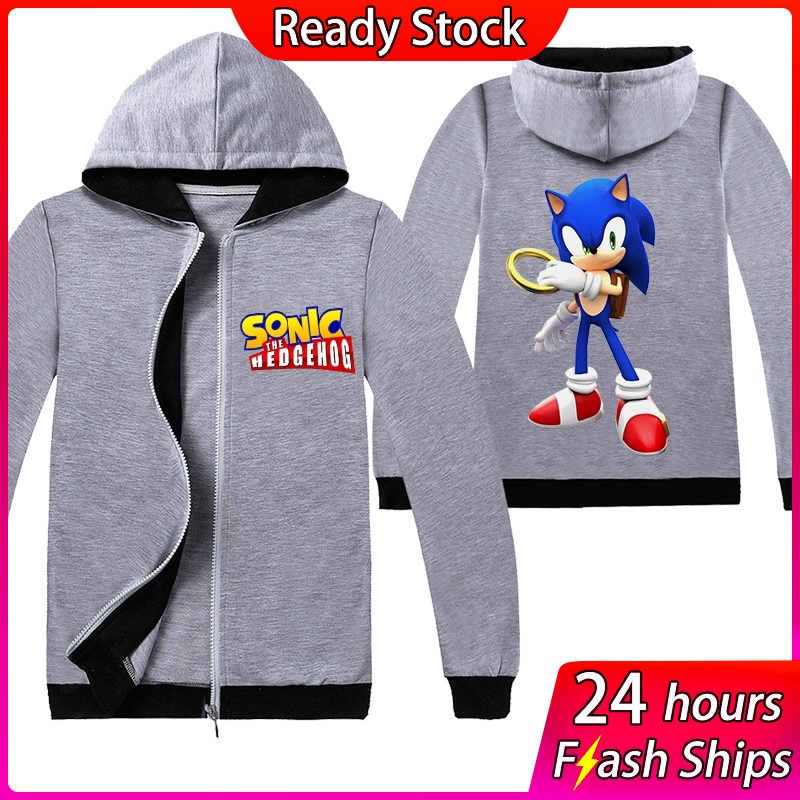 Boys Sonic The Hedgehog Hoodies Tracksuit Top Size 2 3 4 5 6 7 8 Years Casual 