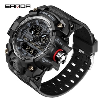 SANDA Brand G- Style Military Watch Men Digital Shock Sports Watches For Man Waterproof Electronic Wristwatch Mens 2022 Relogios
