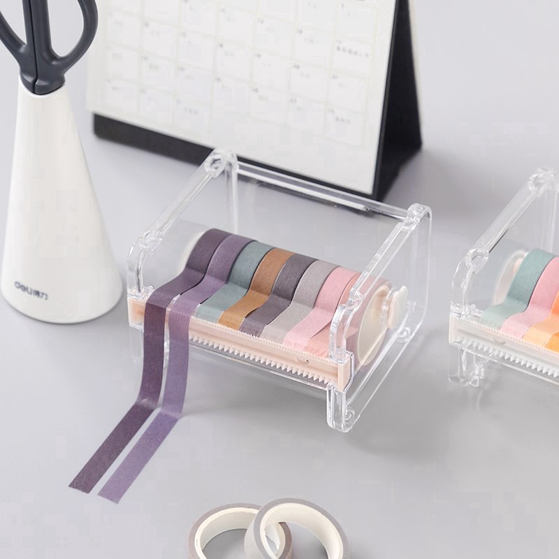 Washi Tape Dispenser Holder Cutter Office Supplies Desk