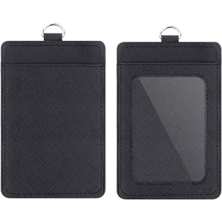 1Pc ID Vertical PU Leather Card Holder