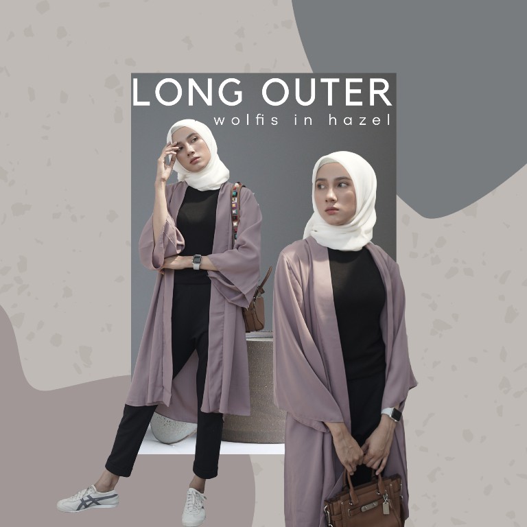 long cardigan shopee