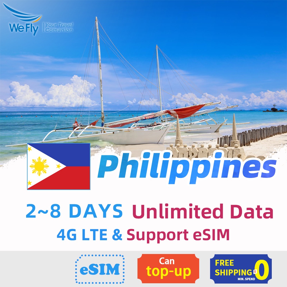 Philippines SIM Card 28 Days 4G High Speed unlimited data Sim Cards