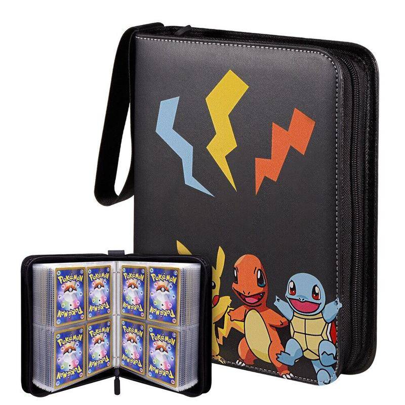 Pokemon Anime Game Binder Card Holder Zipper Album Book 200/400 Cards ...