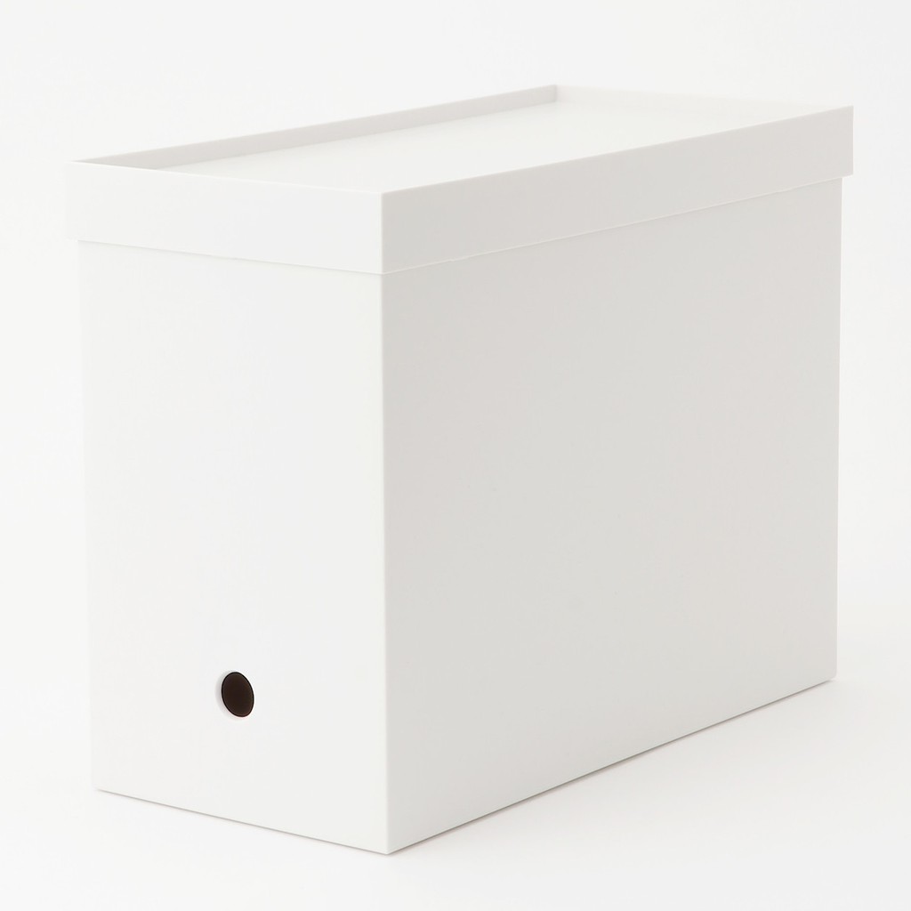 [Bundle Set] MUJI PP File Box A4 Wide With Lid (White) Shopee Singapore