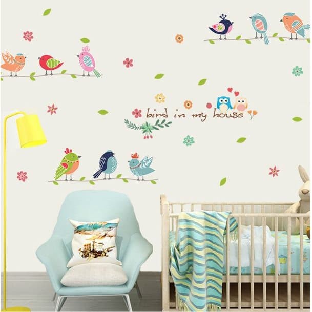 XL7160 Bird In My House Wall Stickers Wall Sticker XL7160 Bird In My House Wall Stickers Wall Sticker