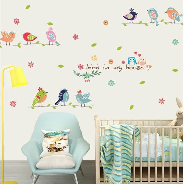 XL7160 Bird In My House Wall Stickers  Wall Sticker  