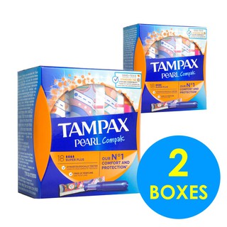 Image of Tampax Pearl Compak Super Plus (18 Tampons) (2 Boxes)