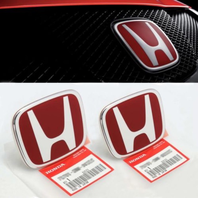 Red Honda Emblem Red Jazz Freed Crv Civic City Brio Hrv Stream Odessey Jdm Style Shopee Singapore