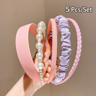Image of thu nhỏ 8pcs/set Korean Women Girl Pearl Headband Hair Band Wash Face Headbands Fashion Hairdress Hair Accessories #6