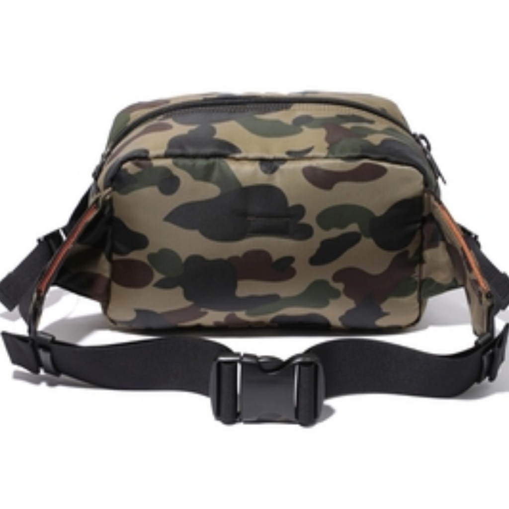 bape camo waist bag