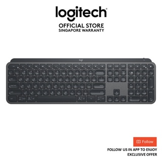 Logitech MX Keys Advanced Wireless Illuminated Keyboard with Tactile Responsive Typing - EBH
