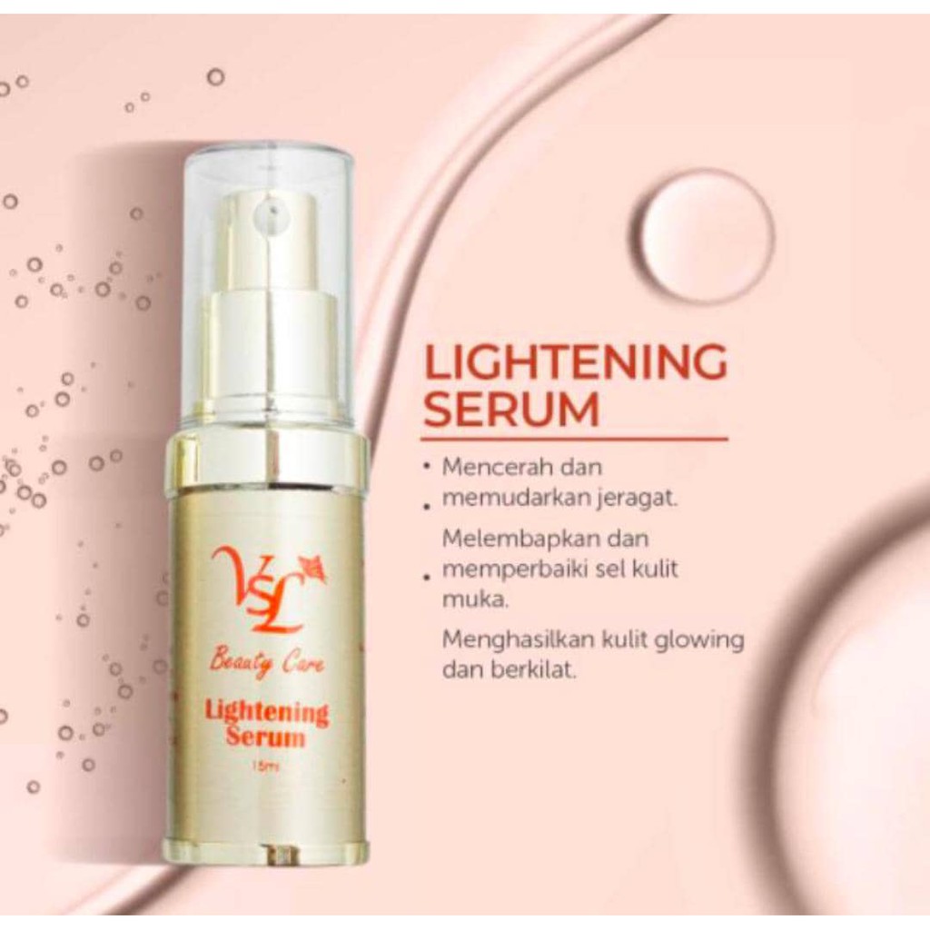 Vsl Ready Stok Serum Lifthing Serum Lightening Serum Vitamin C Shopee Singapore