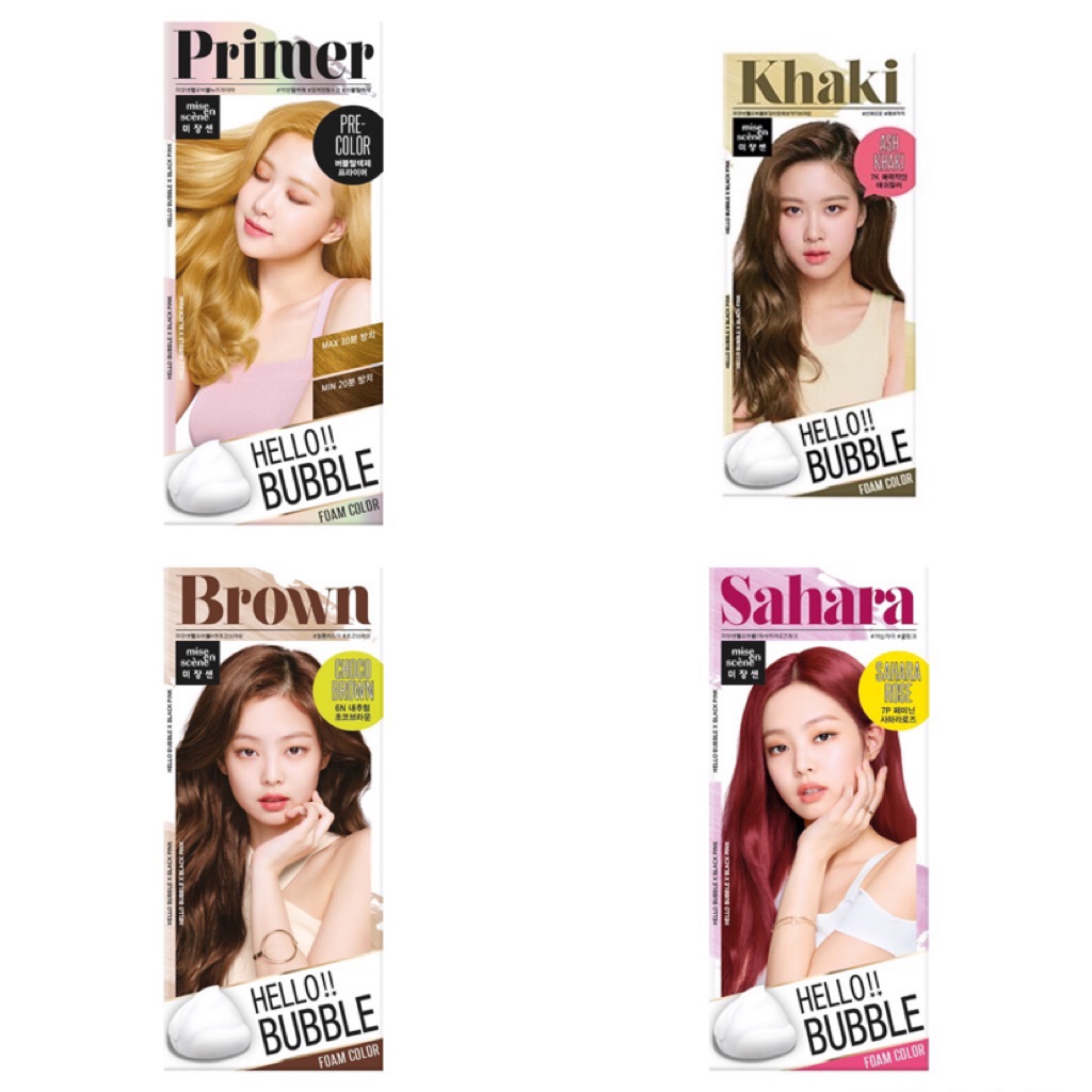 (SG INSTOCKS ) MISE EN SCENE HELLO JENNIE SAHARA ROSE GOLD BUBBLE DYE