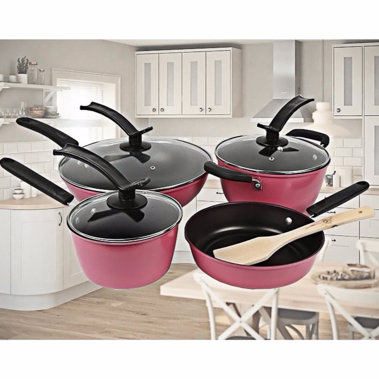 7 In 1 Kuali Periuk Dapur Memasak Tidak Melekat Non Stick Stainless Steel Frying Pan Wok Karatstore Shopee Singapore