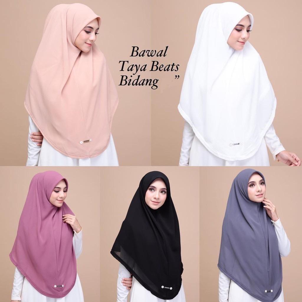 Sale Bawal Instant Taya Beads Faezah Elai Bidang 45 Khimar Shopee Singapore