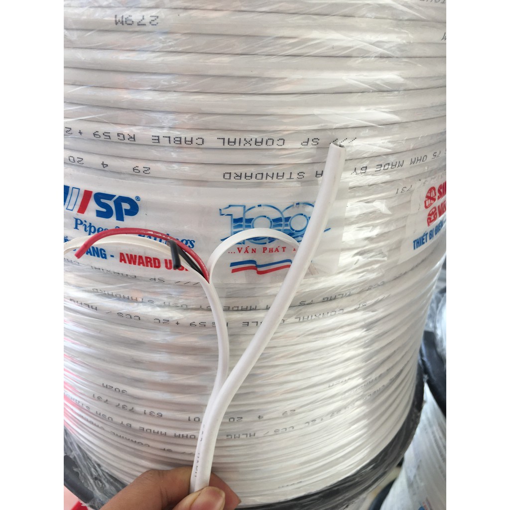 Camera signal cable Sino RG59 + 2C alloy coaxial cable (305m