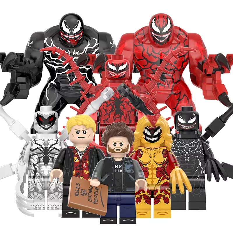 Venom Carnage Eddie Brock Lego Minifigure Building Blocks WM6120 ...