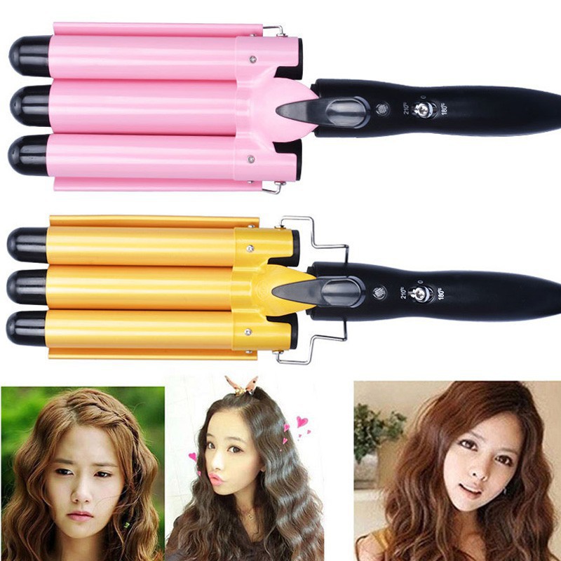 Kimi Digital Ceramic Triple Barrel 3 Rods Hair Wave Curling