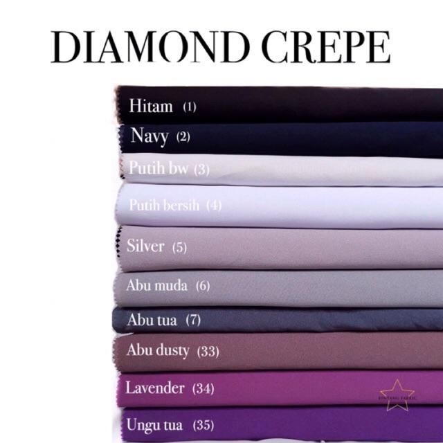 Diamond Crepe Georgette Italiano Stretch Fabric 1 2 Meters Bahan Kain Diamond Crepe Georgette Italiano Stretch 1 2 Meter Shopee Singapore