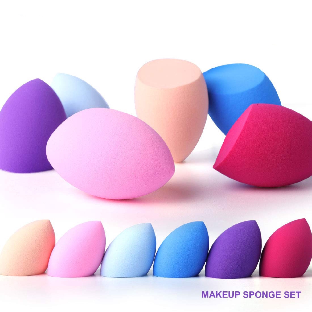 4pcs Foundation Blending Makeup Sponge Blender Flawless For Liquid Cream Powder Sponge Holder Shopee Singapore