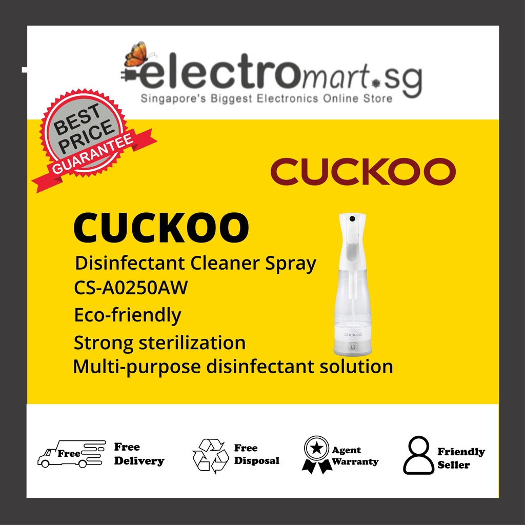 CUCKOO CSA0250AW Disinfectant Solution Generator Shopee Singapore