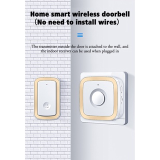 SG WarrantyCACAZI A58 Waterproof Wireless Doorbell Home Call Ring Bell #7