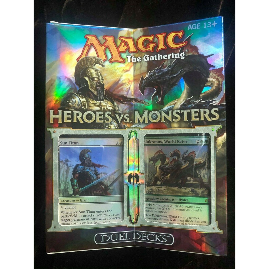 Fantasy Mtg To War Gift Box Duel Deck Heroes Vs Monsters Hero Vs Monsters Shopee Singapore