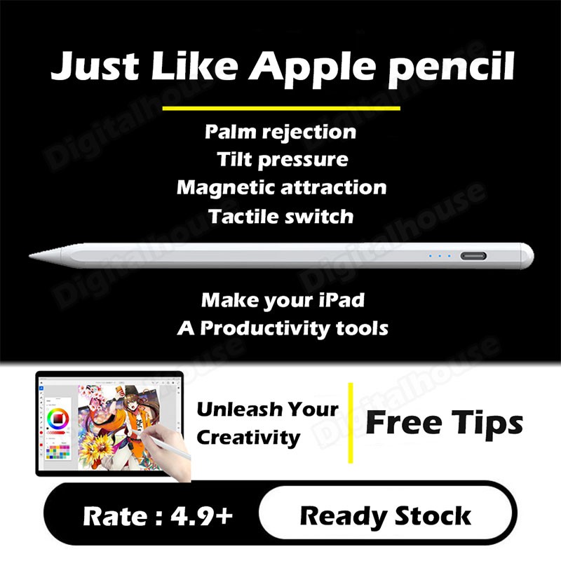 【Palm Rejection】Stylus Pencil PK Apple pencil Scribble Pen for iPad