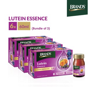 Image of BRAND'S® Lutein Essence | 3 packs x 6 bottles x 60ml - Eye supplement for healthy vision [Bundle of 3]