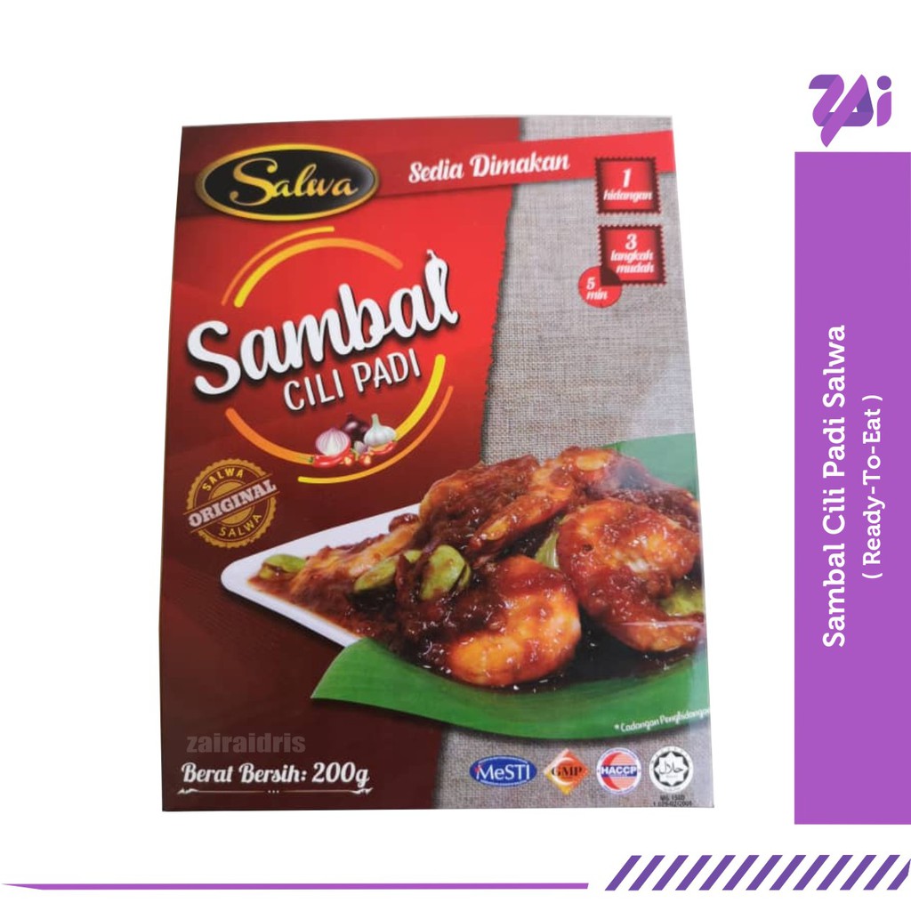 Sambal Cili Padi Salwa Ready To Eat Shopee Singapore