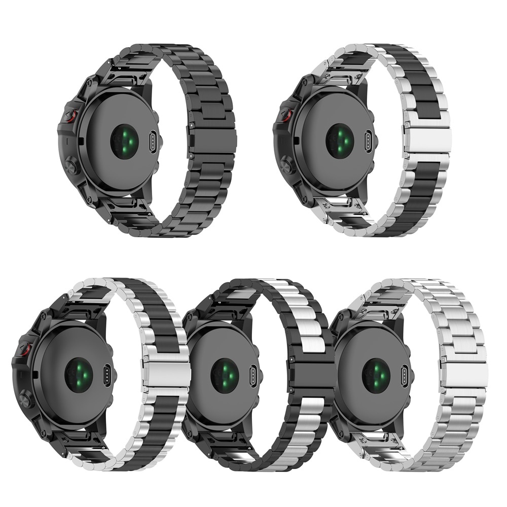 22/26mm Stainless Steel Metal Strap For Garmin Fenix 5 5S 5X plus 6X 6 6S pro 3 HR 935 Band Easy fit Smart watch Accessories